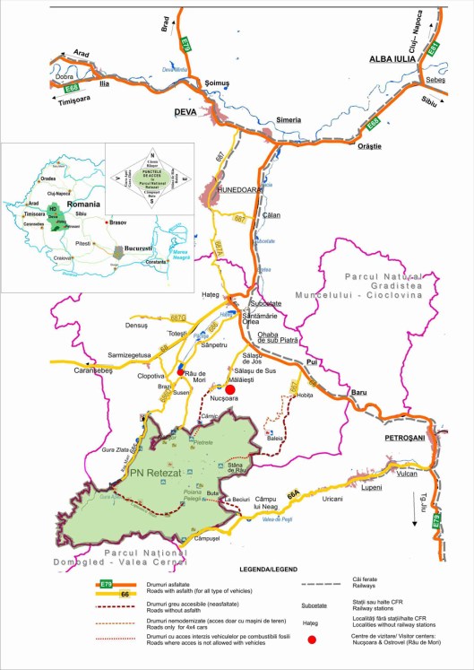 Acces Parcul National Retezat Acces-PNR